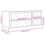 Mueble para TV madera contrachapada gris Sonoma 100x35,5x45 cm de vidaXL, Muebles TV - Ref: Foro24-816454, Precio: 83,61 €, D...