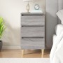 Mesita de noche madera contrachapada gris Sonoma 40x35x70 cm de vidaXL, Mesitas de noche - Ref: Foro24-819666, Precio: 58,06 ...