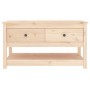 Mesa de centro de madera maciza de pino 102x49x55 cm en Mesas de centro | Comprar online en Foru.es