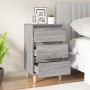 Mesita de noche madera contrachapada gris Sonoma 40x35x70 cm de vidaXL, Mesitas de noche - Ref: Foro24-819666, Precio: 58,06 ...