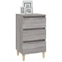 Mesita de noche madera contrachapada gris Sonoma 40x35x70 cm de vidaXL, Mesitas de noche - Ref: Foro24-819666, Precio: 58,06 ...