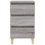 Mesita de noche madera contrachapada gris Sonoma 40x35x70 cm de vidaXL, Mesitas de noche - Ref: Foro24-819666, Precio: 58,06 ...