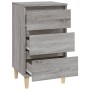 Mesita de noche madera contrachapada gris Sonoma 40x35x70 cm de vidaXL, Mesitas de noche - Ref: Foro24-819666, Precio: 58,06 ...