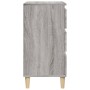 Mesita de noche madera contrachapada gris Sonoma 40x35x70 cm de vidaXL, Mesitas de noche - Ref: Foro24-819666, Precio: 58,06 ...