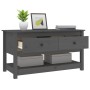 Mesa de centro de madera maciza de pino gris 102x49x55 cm en Mesas de centro | Comprar online en Foru.es