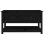 Mesa de centro de madera maciza de pino negro 102x49x55 cm en Mesas de centro | Comprar online en Foru.es
