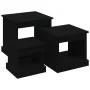 Mesas de centro 3 uds madera de ingeniería negro de vidaXL, Mesas de centro - Ref: Foro24-816489, Precio: 66,99 €, Descuento: %