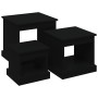 Mesas de centro 3 uds madera de ingeniería negro de vidaXL, Mesas de centro - Ref: Foro24-816489, Precio: 67,80 €, Descuento: %