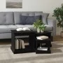Mesas de centro 3 uds madera de ingeniería negro de vidaXL, Mesas de centro - Ref: Foro24-816489, Precio: 66,99 €, Descuento: %