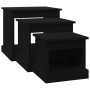 Mesas de centro 3 uds madera de ingeniería negro de vidaXL, Mesas de centro - Ref: Foro24-816489, Precio: 67,80 €, Descuento: %