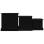 Mesas de centro 3 uds madera de ingeniería negro de vidaXL, Mesas de centro - Ref: Foro24-816489, Precio: 66,99 €, Descuento: %