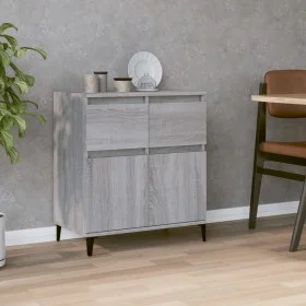 Sonoma gray plywood sideboard 60x35x70 cm by vidaXL, Sideboards - Ref: Foro24-819690, Price: 65,53 €, Discount: %