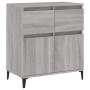 Aparador de madera contrachapada gris Sonoma 60x35x70 cm de vidaXL, Aparadores - Ref: Foro24-819690, Precio: 66,32 €, Descuen...