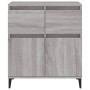 Aparador de madera contrachapada gris Sonoma 60x35x70 cm de vidaXL, Aparadores - Ref: Foro24-819690, Precio: 66,32 €, Descuen...