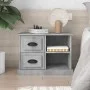 Mesita de noche gris hormigón 60x35,5x45 cm de vidaXL, Mesitas de noche - Ref: Foro24-816372, Precio: 53,54 €, Descuento: %