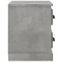 Mesita de noche gris hormigón 60x35,5x45 cm de vidaXL, Mesitas de noche - Ref: Foro24-816372, Precio: 53,54 €, Descuento: %