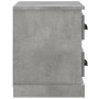 Mesita de noche gris hormigón 60x35,5x45 cm de vidaXL, Mesitas de noche - Ref: Foro24-816372, Precio: 54,21 €, Descuento: %
