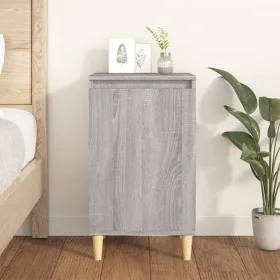 Sonoma gray plywood bedside table 40x35x70 cm by vidaXL, Nightstands - Ref: Foro24-819640, Price: 43,66 €, Discount: %