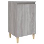 Mesita de noche madera contrachapada gris Sonoma 40x35x70 cm de vidaXL, Mesitas de noche - Ref: Foro24-819640, Precio: 44,17 ...