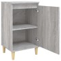 Mesita de noche madera contrachapada gris Sonoma 40x35x70 cm de vidaXL, Mesitas de noche - Ref: Foro24-819640, Precio: 44,17 ...