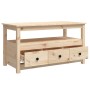 Mesa de centro de madera maciza de pino 102x49x55 cm en Mesas de centro | Comprar online en Foru.es