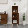 Armario de baño madera contrachapada marrón roble 30x30x100 cm de vidaXL, Muebles de baño - Ref: Foro24-819811, Precio: 59,60...