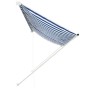 Toldo retráctil 350x150 cm azul y blanco en Toldos | Comprar online en Foru.es