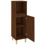 Armario de baño madera contrachapada marrón roble 30x30x100 cm de vidaXL, Muebles de baño - Ref: Foro24-819811, Precio: 59,60...