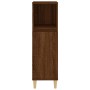 Armario de baño madera contrachapada marrón roble 30x30x100 cm de vidaXL, Muebles de baño - Ref: Foro24-819811, Precio: 59,60...