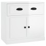 Aparador madera contrachapada blanco brillante 70x35,5x67,5 cm de vidaXL, Aparadores - Ref: Foro24-816426, Precio: 89,89 €, D...
