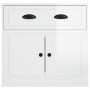 Aparador madera contrachapada blanco brillante 70x35,5x67,5 cm de vidaXL, Aparadores - Ref: Foro24-816426, Precio: 89,89 €, D...