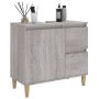 Armario de baño madera contrachapada gris Sonoma 65x33x60 cm de vidaXL, Muebles de baño - Ref: Foro24-819826, Precio: 59,22 €...