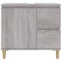 Armario de baño madera contrachapada gris Sonoma 65x33x60 cm de vidaXL, Muebles de baño - Ref: Foro24-819826, Precio: 59,22 €...