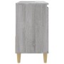 Armario de baño madera contrachapada gris Sonoma 65x33x60 cm de vidaXL, Muebles de baño - Ref: Foro24-819826, Precio: 59,22 €...