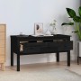 Mesa de centro de madera maciza de pino negro 102x49x55 cm en Mesas de centro | Comprar online en Foru.es