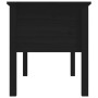 Mesa de centro de madera maciza de pino negro 102x49x55 cm en Mesas de centro | Comprar online en Foru.es