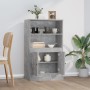 Aparador de madera contrachapada gris hormigón 60x35,5x103,5 cm de vidaXL, Aparadores - Ref: Foro24-816316, Precio: 72,47 €, ...
