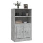 Aparador de madera contrachapada gris hormigón 60x35,5x103,5 cm de vidaXL, Aparadores - Ref: Foro24-816316, Precio: 72,47 €, ...