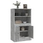 Aparador de madera contrachapada gris hormigón 60x35,5x103,5 cm de vidaXL, Aparadores - Ref: Foro24-816316, Precio: 72,47 €, ...
