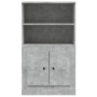 Aparador de madera contrachapada gris hormigón 60x35,5x103,5 cm de vidaXL, Aparadores - Ref: Foro24-816316, Precio: 72,47 €, ...