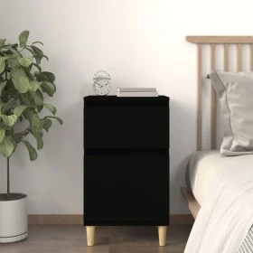 vidaxL Mesita de noche negra 40x35x70 cm de vidaXL, Mesitas de noche - Ref: Foro24-819694, Precio: 44,27 €, Descuento: %
