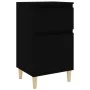 vidaxL Mesita de noche negra 40x35x70 cm de vidaXL, Mesitas de noche - Ref: Foro24-819694, Precio: 44,27 €, Descuento: %
