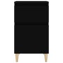 vidaxL Mesita de noche negra 40x35x70 cm de vidaXL, Mesitas de noche - Ref: Foro24-819694, Precio: 44,79 €, Descuento: %