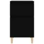 vidaxL Mesita de noche negra 40x35x70 cm de vidaXL, Mesitas de noche - Ref: Foro24-819694, Precio: 44,27 €, Descuento: %