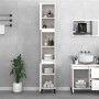 Armario de baño madera contrachapada blanco 30x30x190 cm de vidaXL, Muebles de baño - Ref: Foro24-819796, Precio: 98,46 €, De...