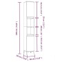 Armario de baño madera contrachapada blanco 30x30x190 cm de vidaXL, Muebles de baño - Ref: Foro24-819796, Precio: 98,46 €, De...