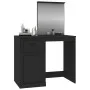 Tocador con espejo madera contrachapada negro 90x50x132,5 cm de vidaXL, Tocadores para dormitorios - Ref: Foro24-816761, Prec...