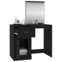 Tocador con espejo madera contrachapada negro 90x50x132,5 cm de vidaXL, Tocadores para dormitorios - Ref: Foro24-816761, Prec...