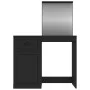 Tocador con espejo madera contrachapada negro 90x50x132,5 cm de vidaXL, Tocadores para dormitorios - Ref: Foro24-816761, Prec...