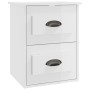 Mesita de noche de pared blanco brillante 41,5x36x53 cm de vidaXL, Mesitas de noche - Ref: Foro24-816396, Precio: 50,37 €, De...